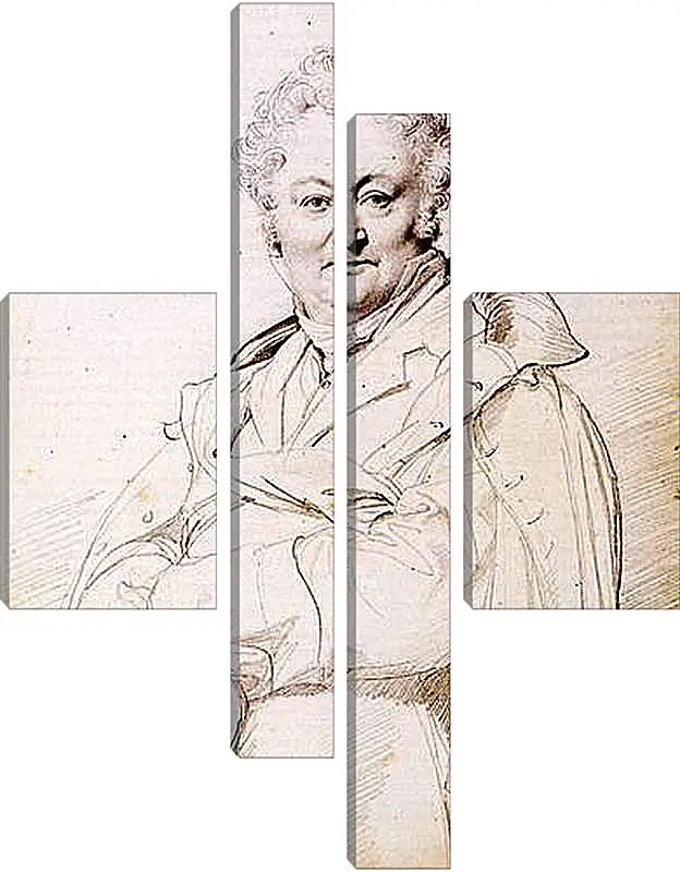 Модульная картина - Portrait of Guillaume Guillon Lethiere. Жан Огюст Доминик Энгр