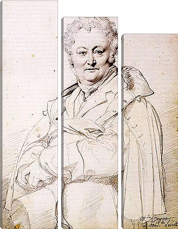Модульная картина - Portrait of Guillaume Guillon Lethiere. Жан Огюст Доминик Энгр