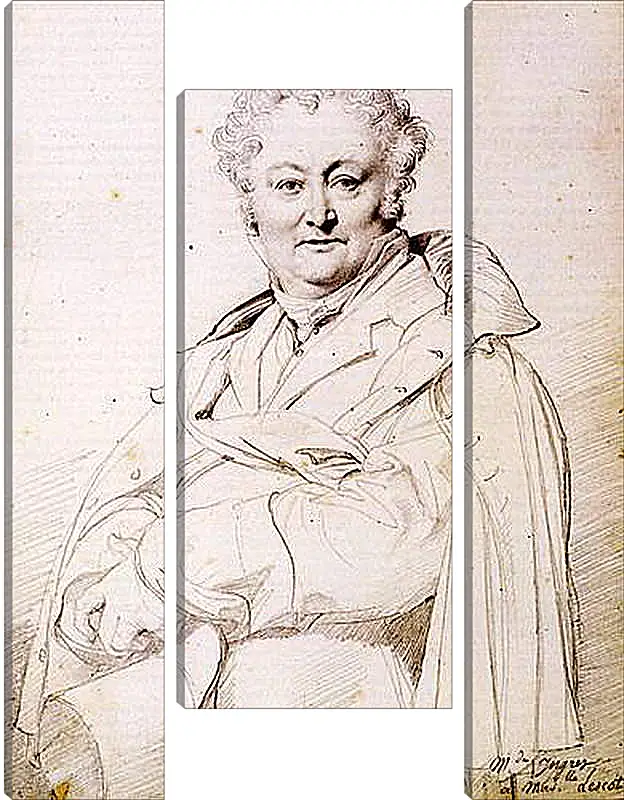 Модульная картина - Portrait of Guillaume Guillon Lethiere. Жан Огюст Доминик Энгр
