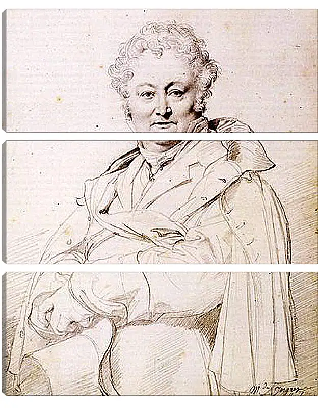 Модульная картина - Portrait of Guillaume Guillon Lethiere. Жан Огюст Доминик Энгр