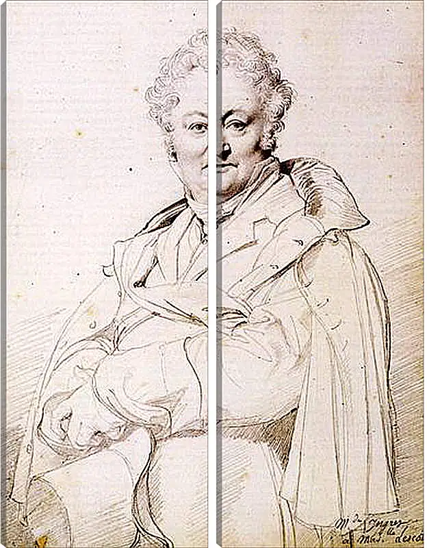 Модульная картина - Portrait of Guillaume Guillon Lethiere. Жан Огюст Доминик Энгр