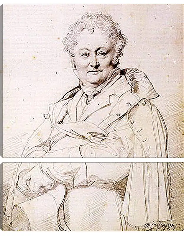 Модульная картина - Portrait of Guillaume Guillon Lethiere. Жан Огюст Доминик Энгр