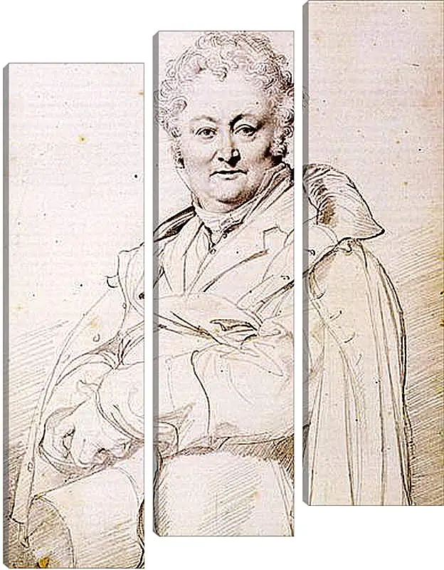 Модульная картина - Portrait of Guillaume Guillon Lethiere. Жан Огюст Доминик Энгр