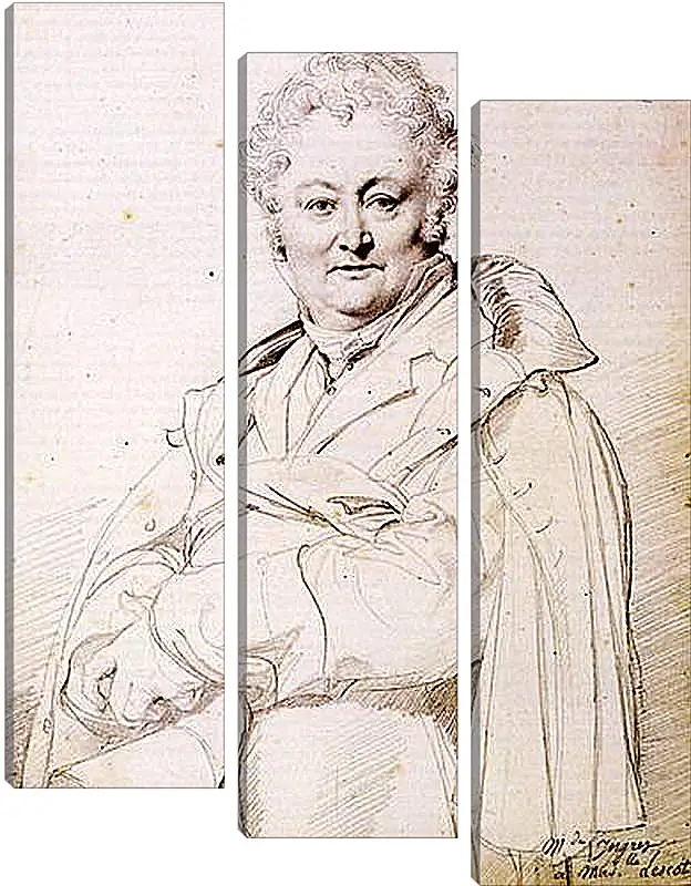 Модульная картина - Portrait of Guillaume Guillon Lethiere. Жан Огюст Доминик Энгр