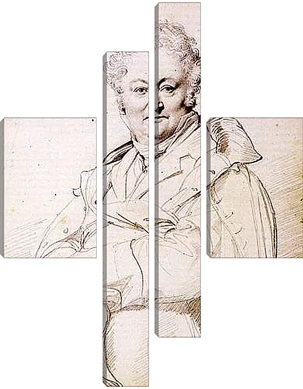 Модульная картина - Portrait of Guillaume Guillon Lethiere. Жан Огюст Доминик Энгр