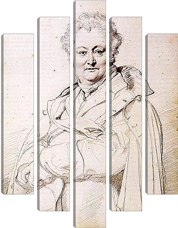 Модульная картина - Portrait of Guillaume Guillon Lethiere. Жан Огюст Доминик Энгр