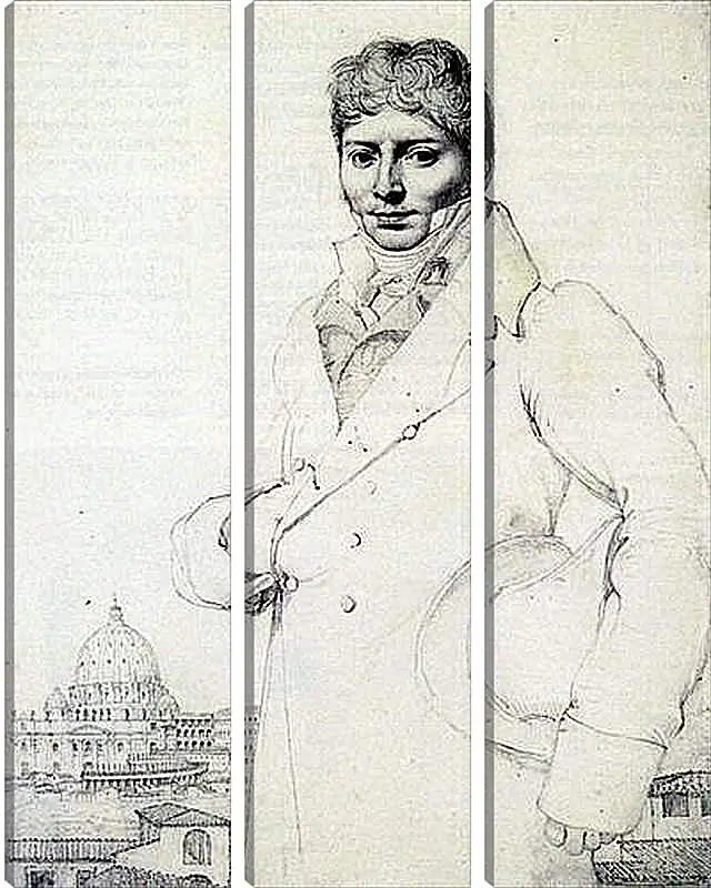 Модульная картина - Portrait of Dr. Jean Louis Robin. Жан Огюст Доминик Энгр