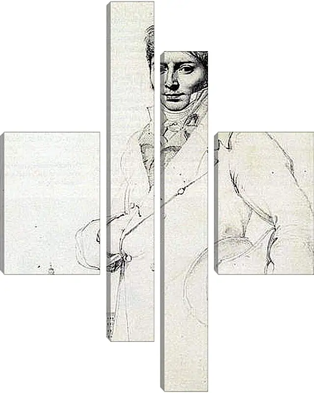 Модульная картина - Portrait of Dr. Jean Louis Robin. Жан Огюст Доминик Энгр