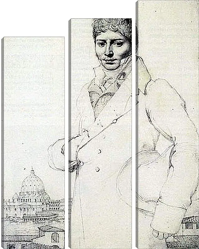 Модульная картина - Portrait of Dr. Jean Louis Robin. Жан Огюст Доминик Энгр
