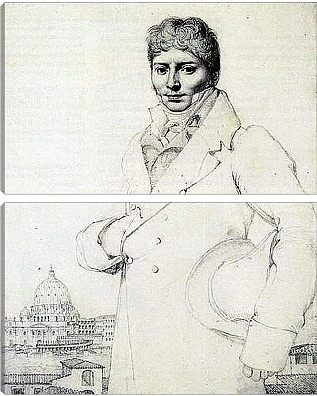 Модульная картина - Portrait of Dr. Jean Louis Robin. Жан Огюст Доминик Энгр