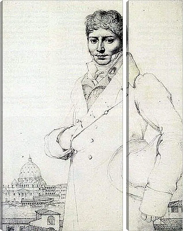 Модульная картина - Portrait of Dr. Jean Louis Robin. Жан Огюст Доминик Энгр