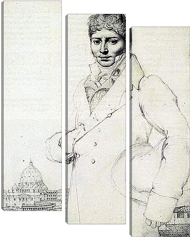 Модульная картина - Portrait of Dr. Jean Louis Robin. Жан Огюст Доминик Энгр