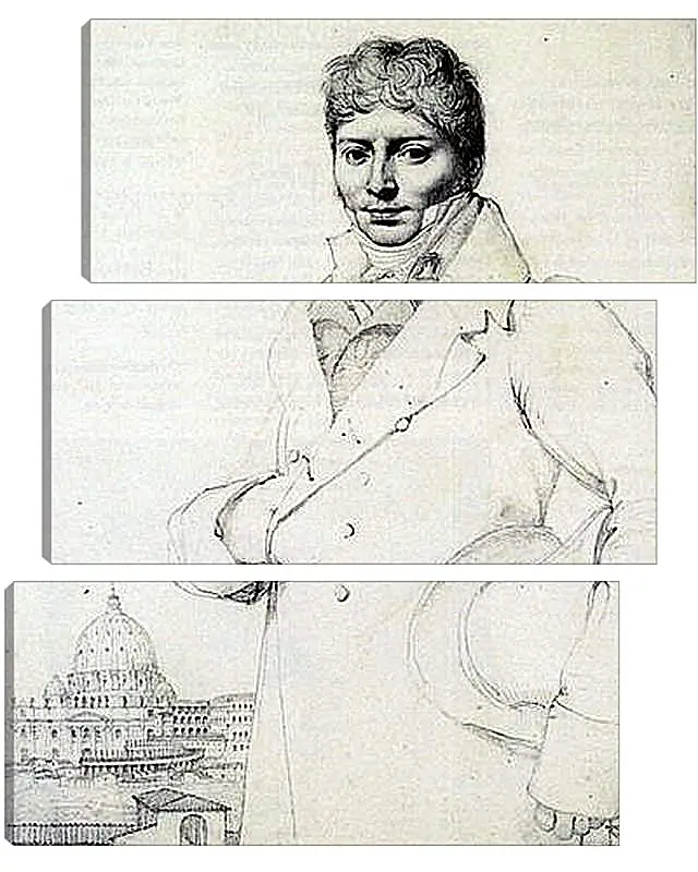 Модульная картина - Portrait of Dr. Jean Louis Robin. Жан Огюст Доминик Энгр