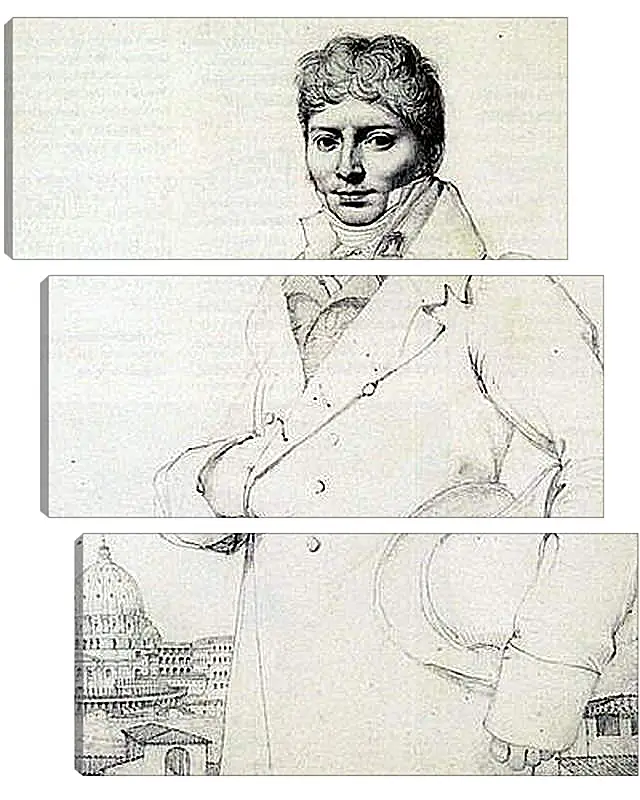 Модульная картина - Portrait of Dr. Jean Louis Robin. Жан Огюст Доминик Энгр