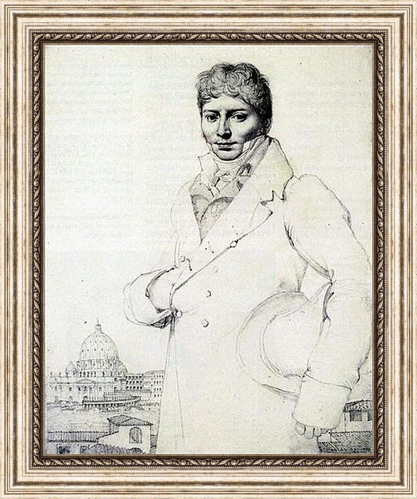 Картина в раме - Portrait of Dr. Jean Louis Robin. Жан Огюст Доминик Энгр
