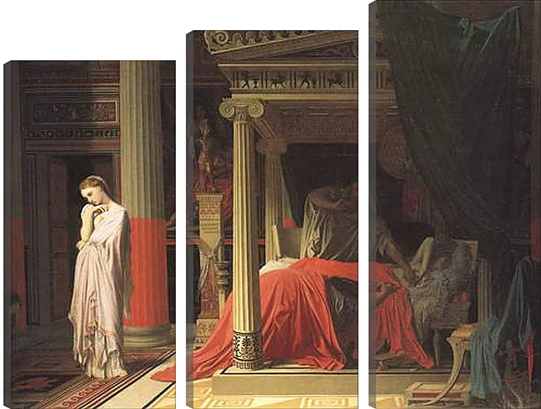 Модульная картина - Antiochus and Stratonice. Жан Огюст Доминик Энгр