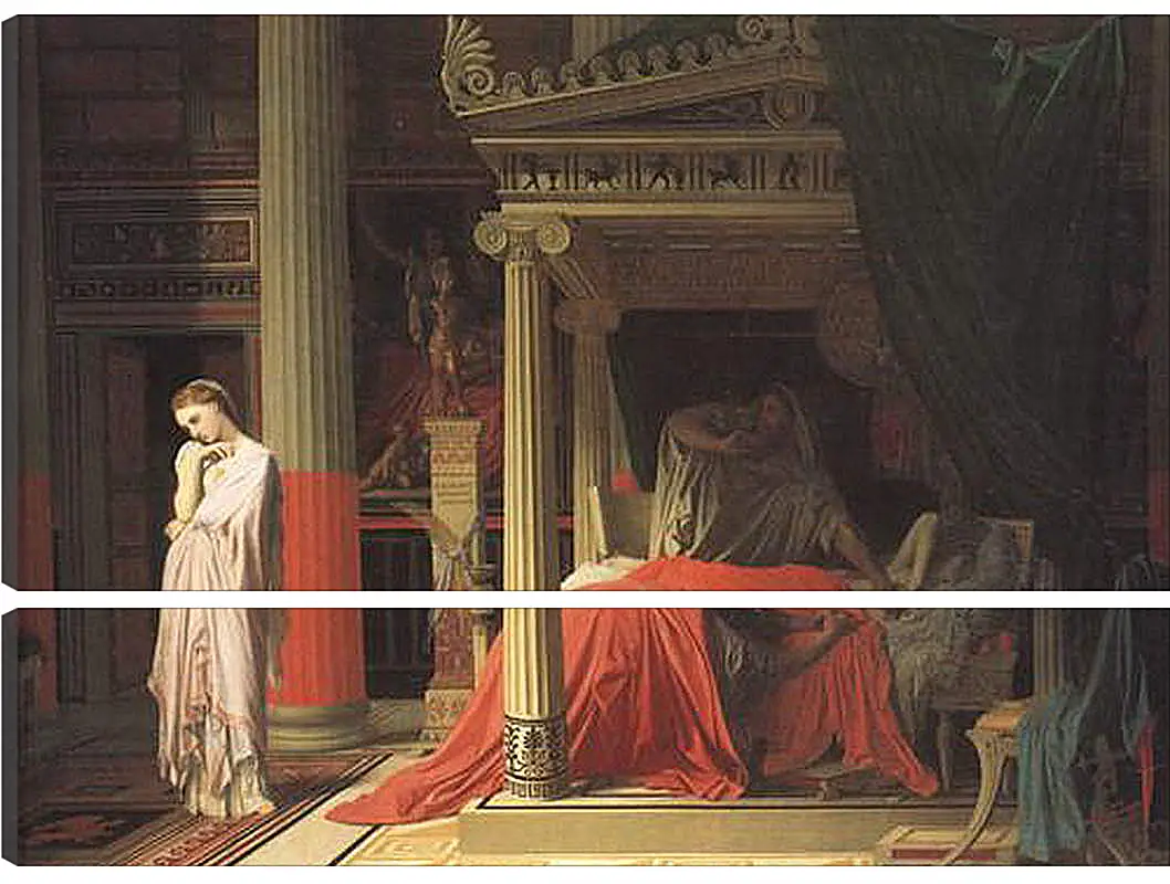 Модульная картина - Antiochus and Stratonice. Жан Огюст Доминик Энгр