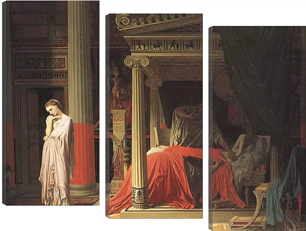 Модульная картина - Antiochus and Stratonice. Жан Огюст Доминик Энгр