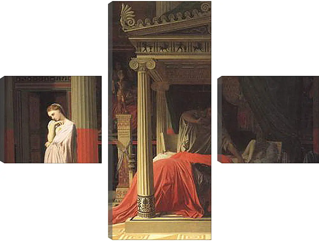 Модульная картина - Antiochus and Stratonice. Жан Огюст Доминик Энгр