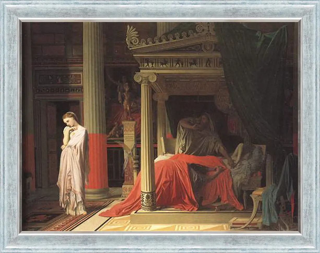 Картина в раме - Antiochus and Stratonice. Жан Огюст Доминик Энгр