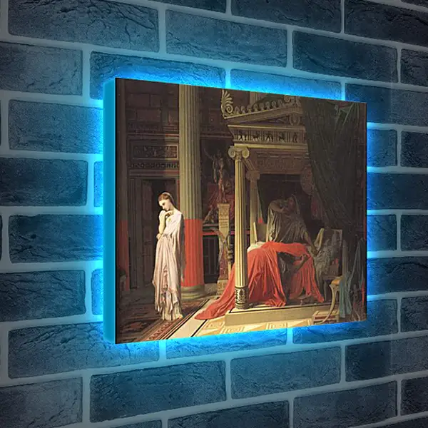 Лайтбокс световая панель - Antiochus and Stratonice. Жан Огюст Доминик Энгр