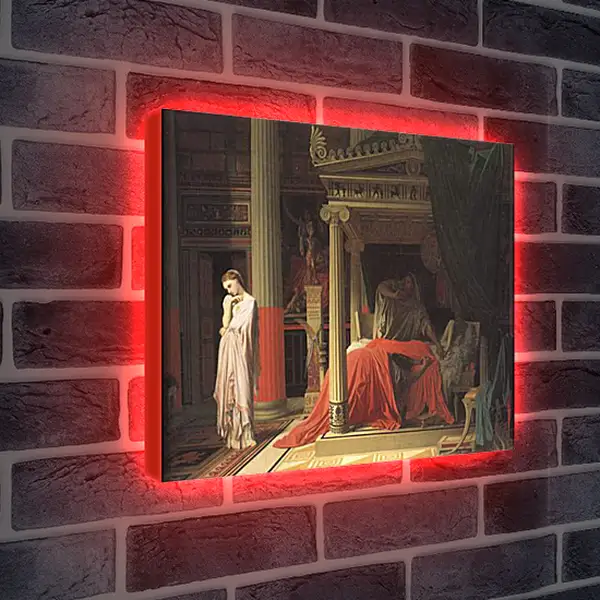 Лайтбокс световая панель - Antiochus and Stratonice. Жан Огюст Доминик Энгр