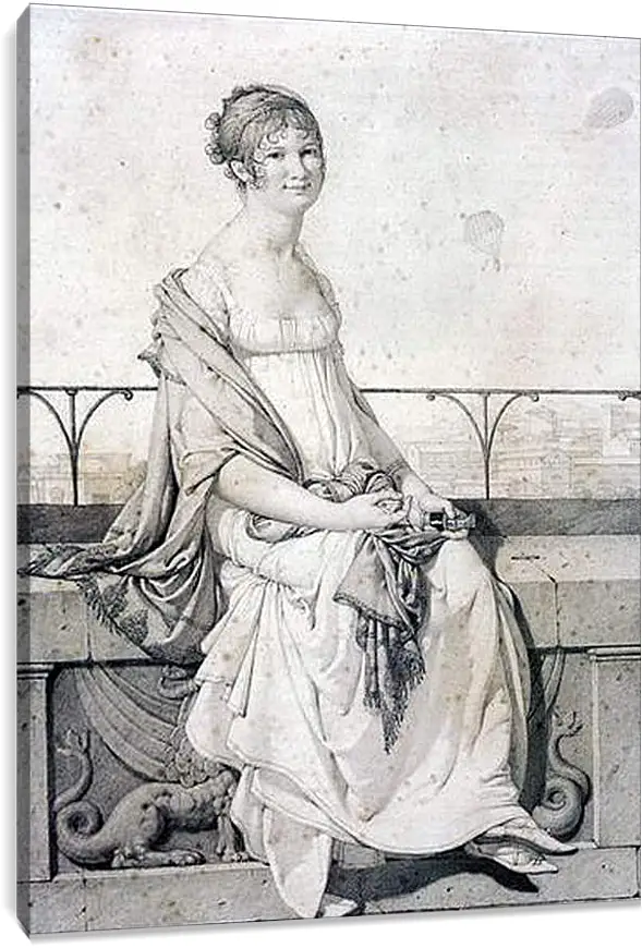 Постер и плакат - Portrait of Barbara Bansi. Жан Огюст Доминик Энгр
