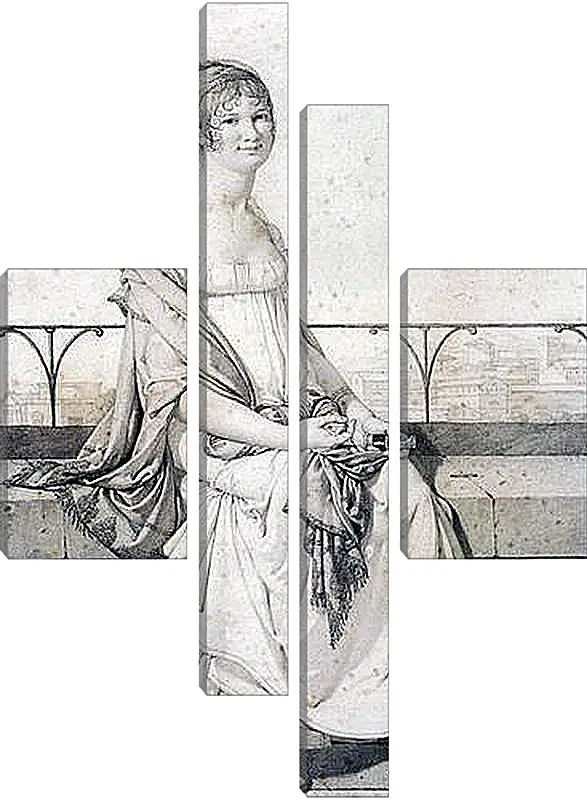Модульная картина - Portrait of Barbara Bansi. Жан Огюст Доминик Энгр