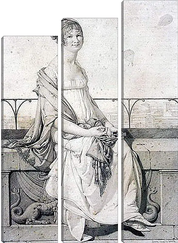 Модульная картина - Portrait of Barbara Bansi. Жан Огюст Доминик Энгр
