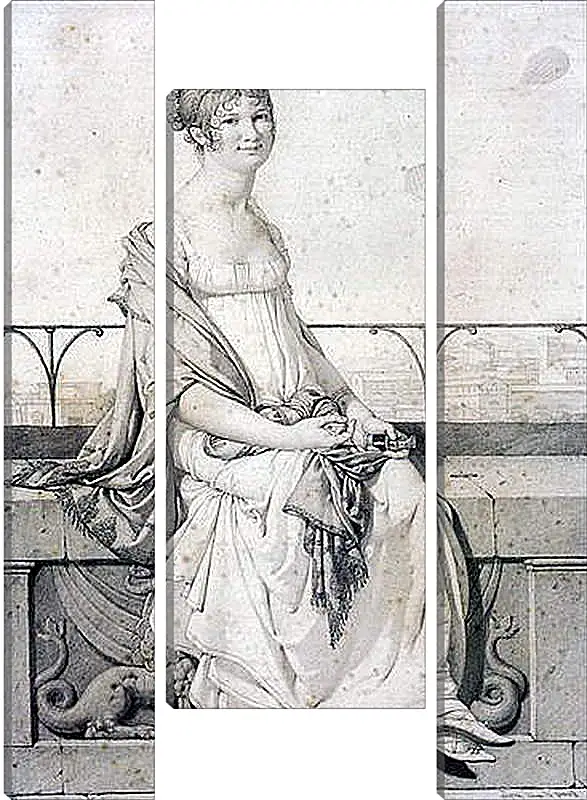 Модульная картина - Portrait of Barbara Bansi. Жан Огюст Доминик Энгр