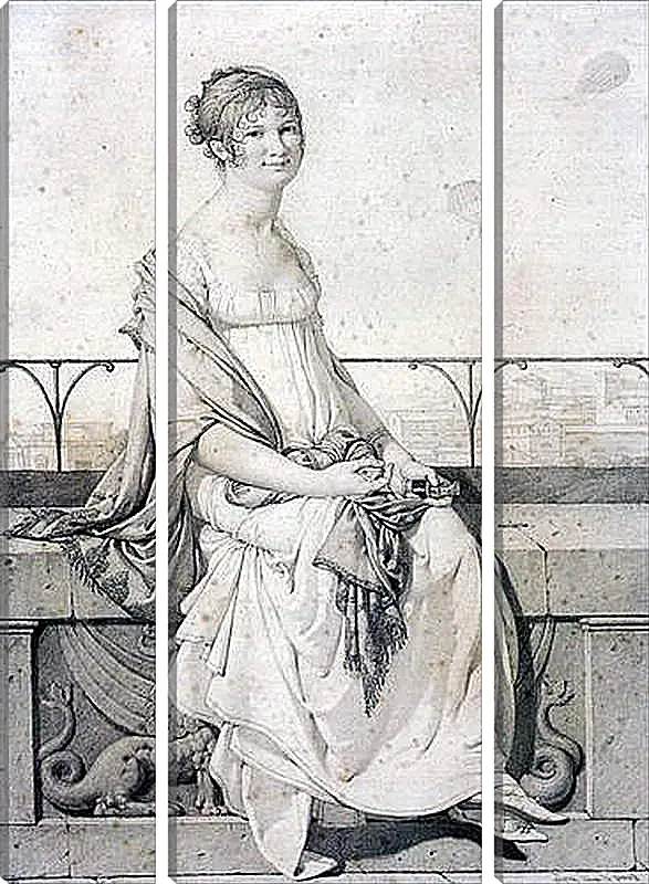 Модульная картина - Portrait of Barbara Bansi. Жан Огюст Доминик Энгр
