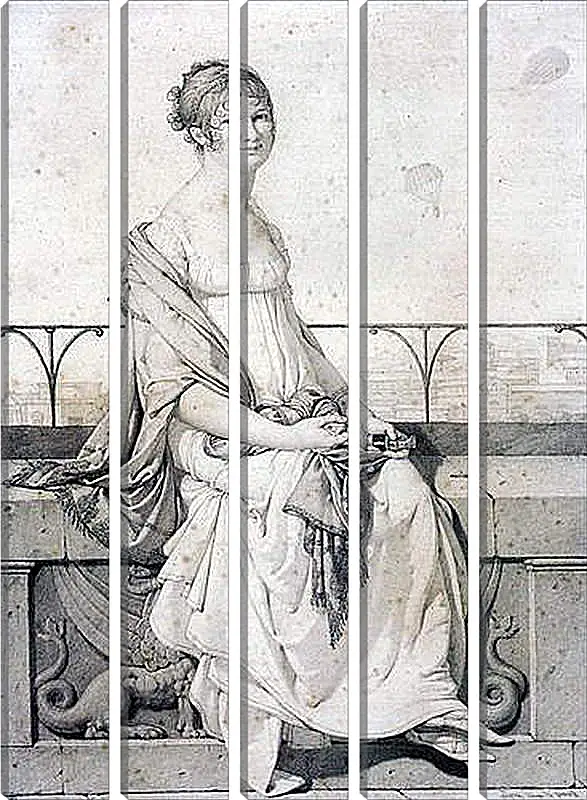 Модульная картина - Portrait of Barbara Bansi. Жан Огюст Доминик Энгр
