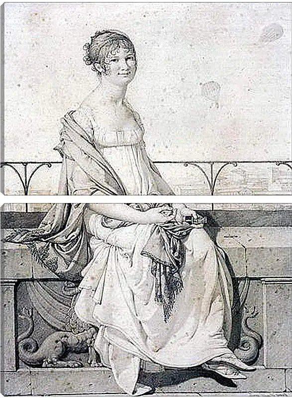 Модульная картина - Portrait of Barbara Bansi. Жан Огюст Доминик Энгр