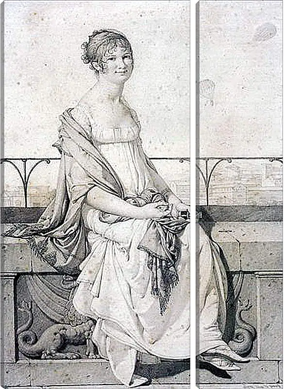 Модульная картина - Portrait of Barbara Bansi. Жан Огюст Доминик Энгр