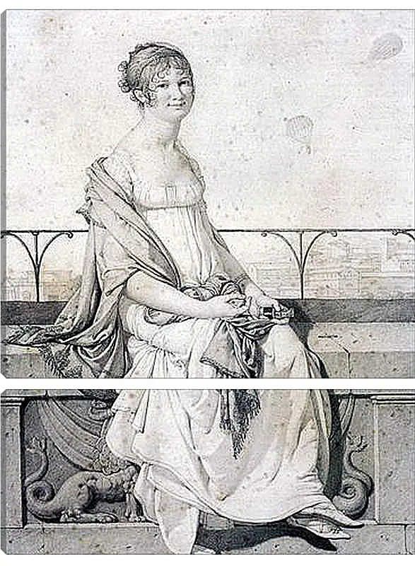 Модульная картина - Portrait of Barbara Bansi. Жан Огюст Доминик Энгр
