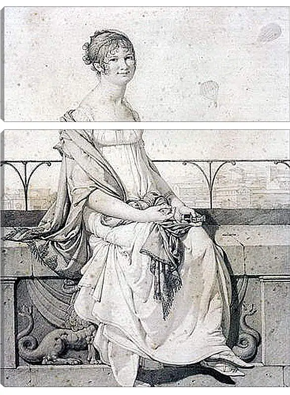 Модульная картина - Portrait of Barbara Bansi. Жан Огюст Доминик Энгр