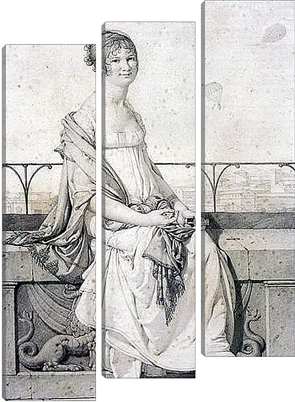 Модульная картина - Portrait of Barbara Bansi. Жан Огюст Доминик Энгр
