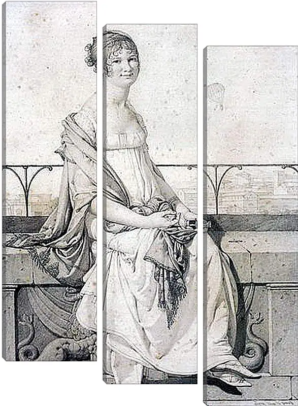 Модульная картина - Portrait of Barbara Bansi. Жан Огюст Доминик Энгр
