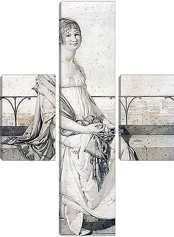 Модульная картина - Portrait of Barbara Bansi. Жан Огюст Доминик Энгр
