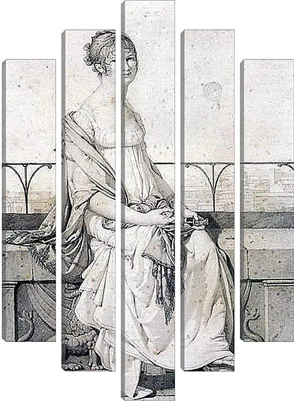 Модульная картина - Portrait of Barbara Bansi. Жан Огюст Доминик Энгр