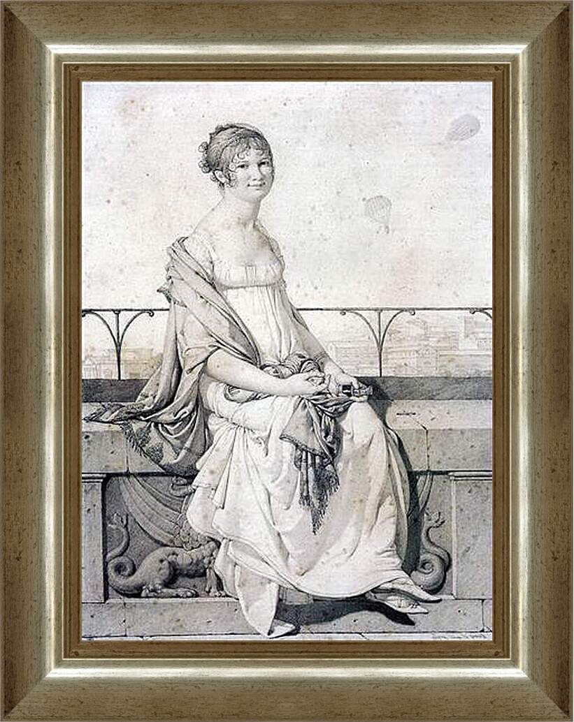 Картина в раме - Portrait of Barbara Bansi. Жан Огюст Доминик Энгр
