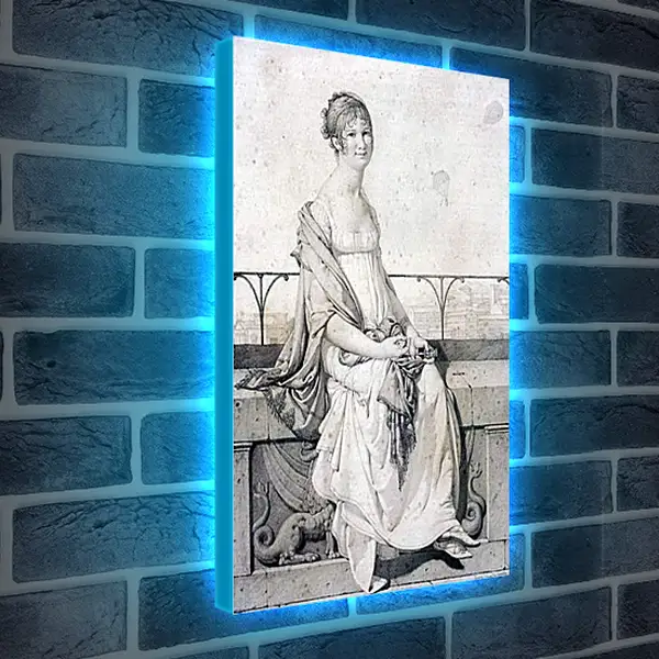 Лайтбокс световая панель - Portrait of Barbara Bansi. Жан Огюст Доминик Энгр