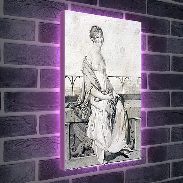 Лайтбокс световая панель - Portrait of Barbara Bansi. Жан Огюст Доминик Энгр