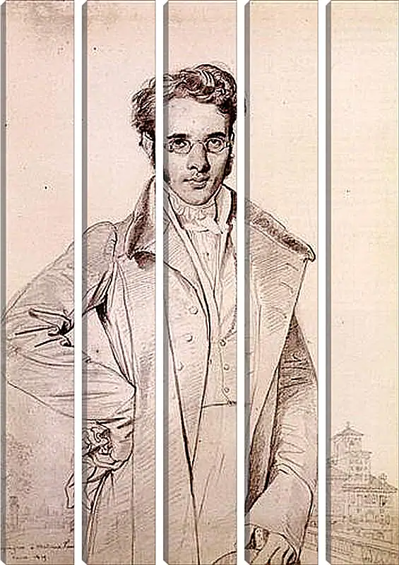 Модульная картина - Portrait of Andre Benoit Barreau, called Taurel. Жан Огюст Доминик Энгр