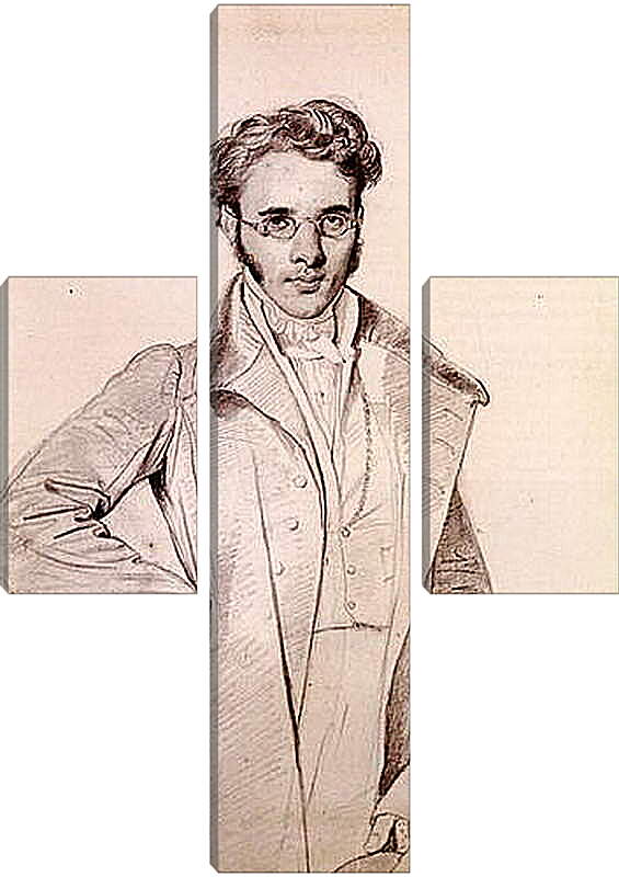 Модульная картина - Portrait of Andre Benoit Barreau, called Taurel. Жан Огюст Доминик Энгр
