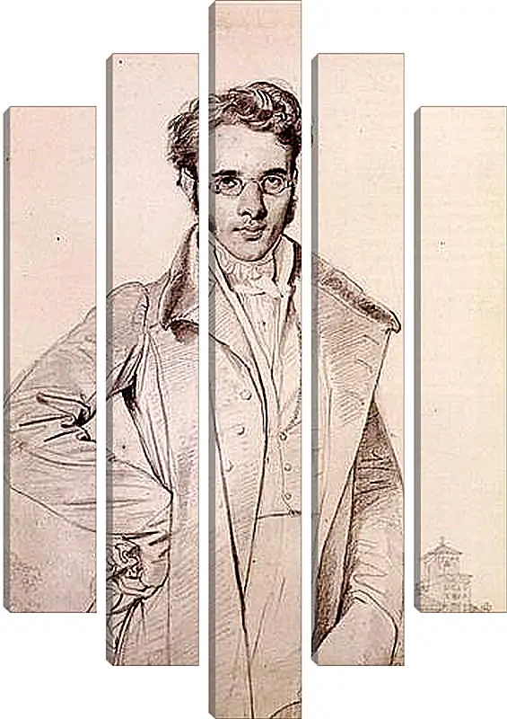 Модульная картина - Portrait of Andre Benoit Barreau, called Taurel. Жан Огюст Доминик Энгр