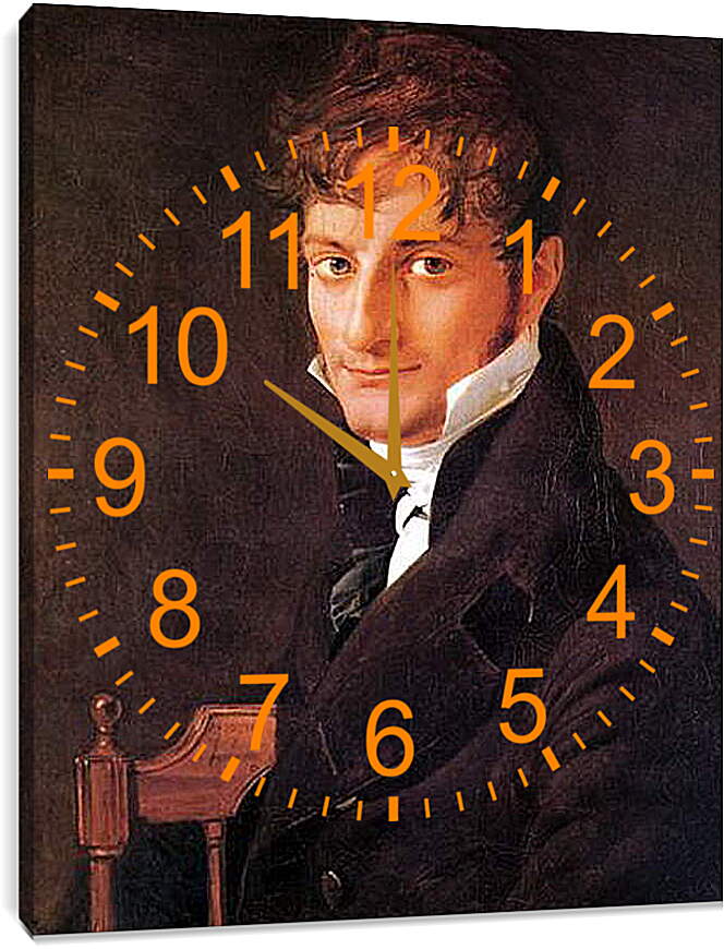Часы картина - Monsieur Belveze Foulon. Жан Огюст Доминик Энгр
