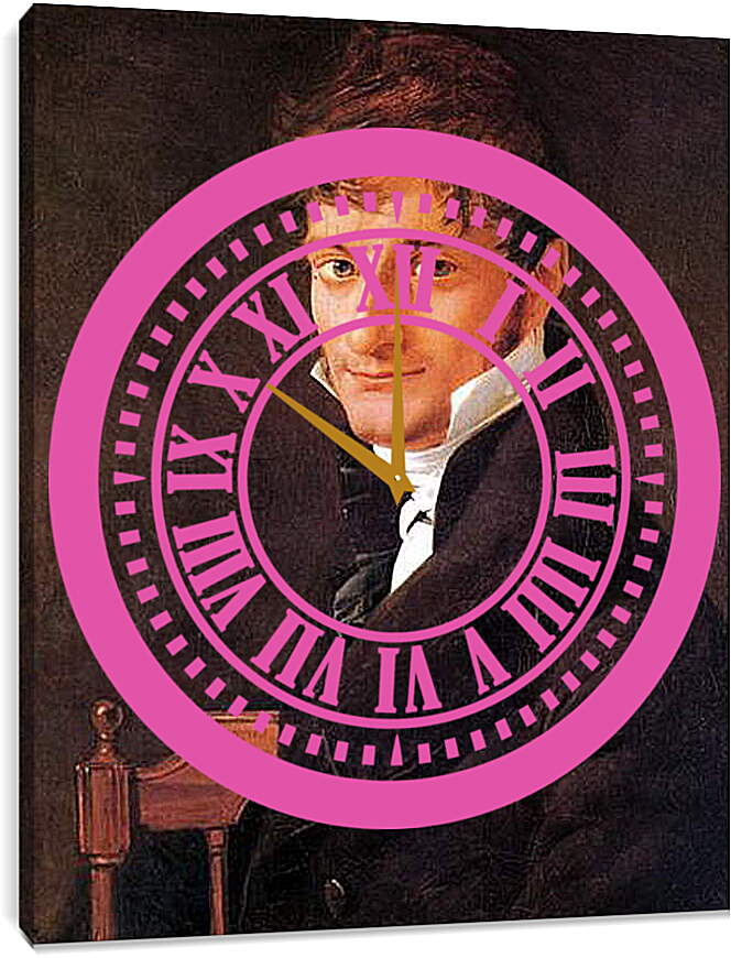 Часы картина - Monsieur Belveze Foulon. Жан Огюст Доминик Энгр
