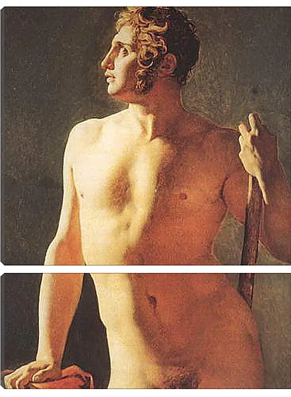 Модульная картина - Male Torso. Жан Огюст Доминик Энгр