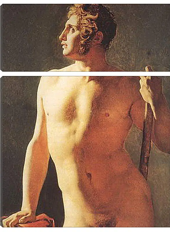Модульная картина - Male Torso. Жан Огюст Доминик Энгр